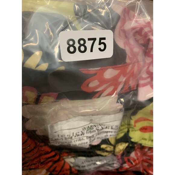 Lesley Evers Black Floral Summer Dress Size S Cotton Short Sleeve Knee Length - Picture 12 of 12